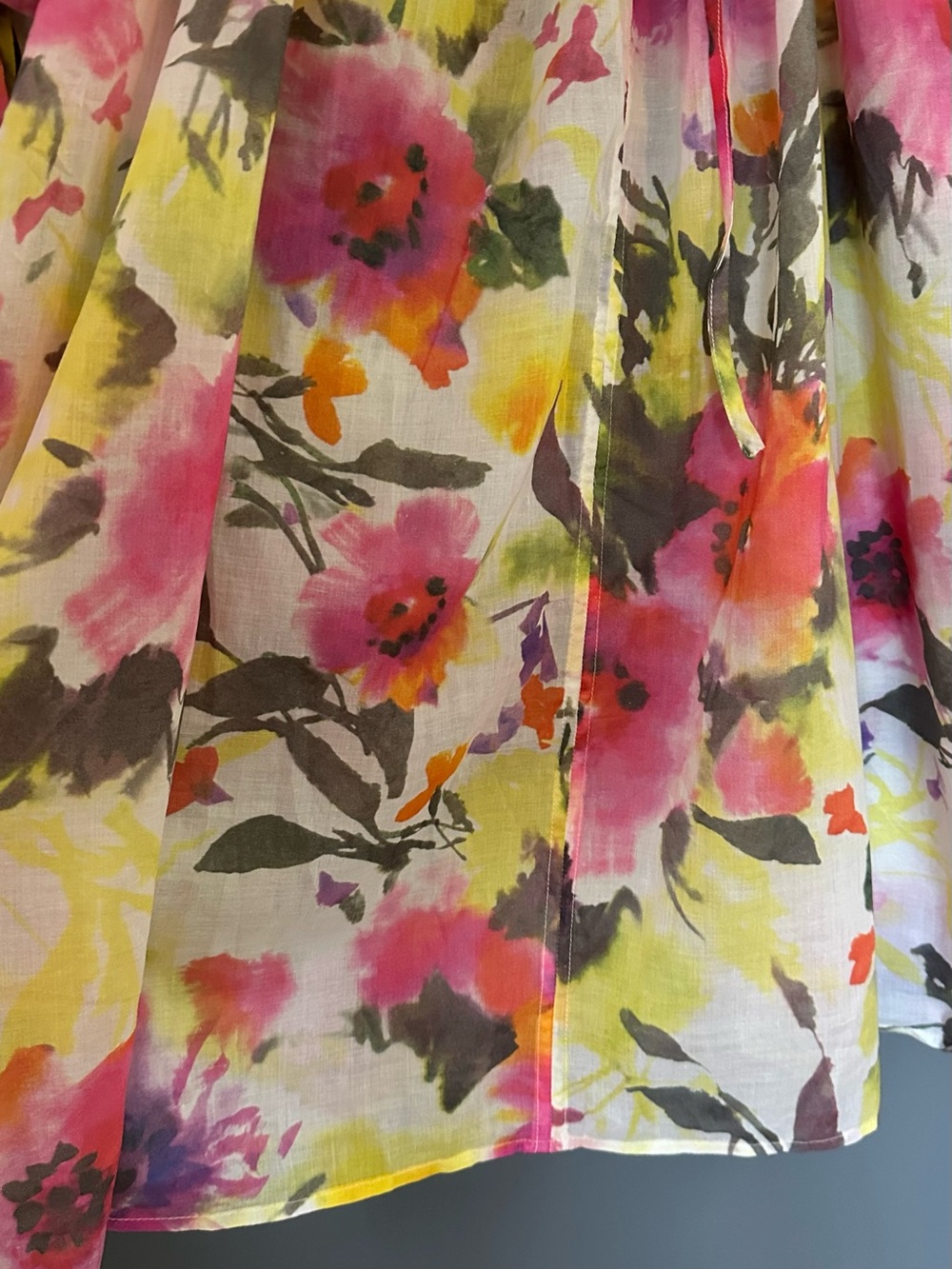 Jcrew Floral Puff-Sleeve Midi Cover Up Dress. Perfect Condition Small - Picture 4 of 13